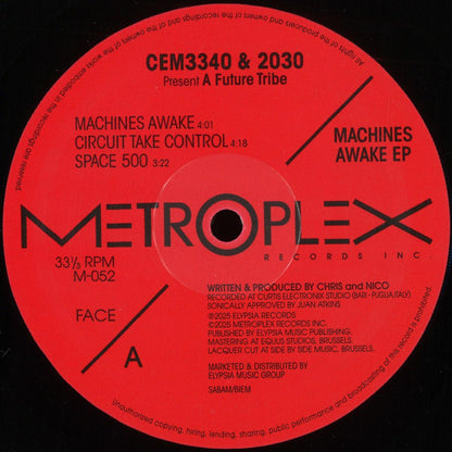 CEM3340 & 2030 Present A Future Tribe – Machines Awake EP