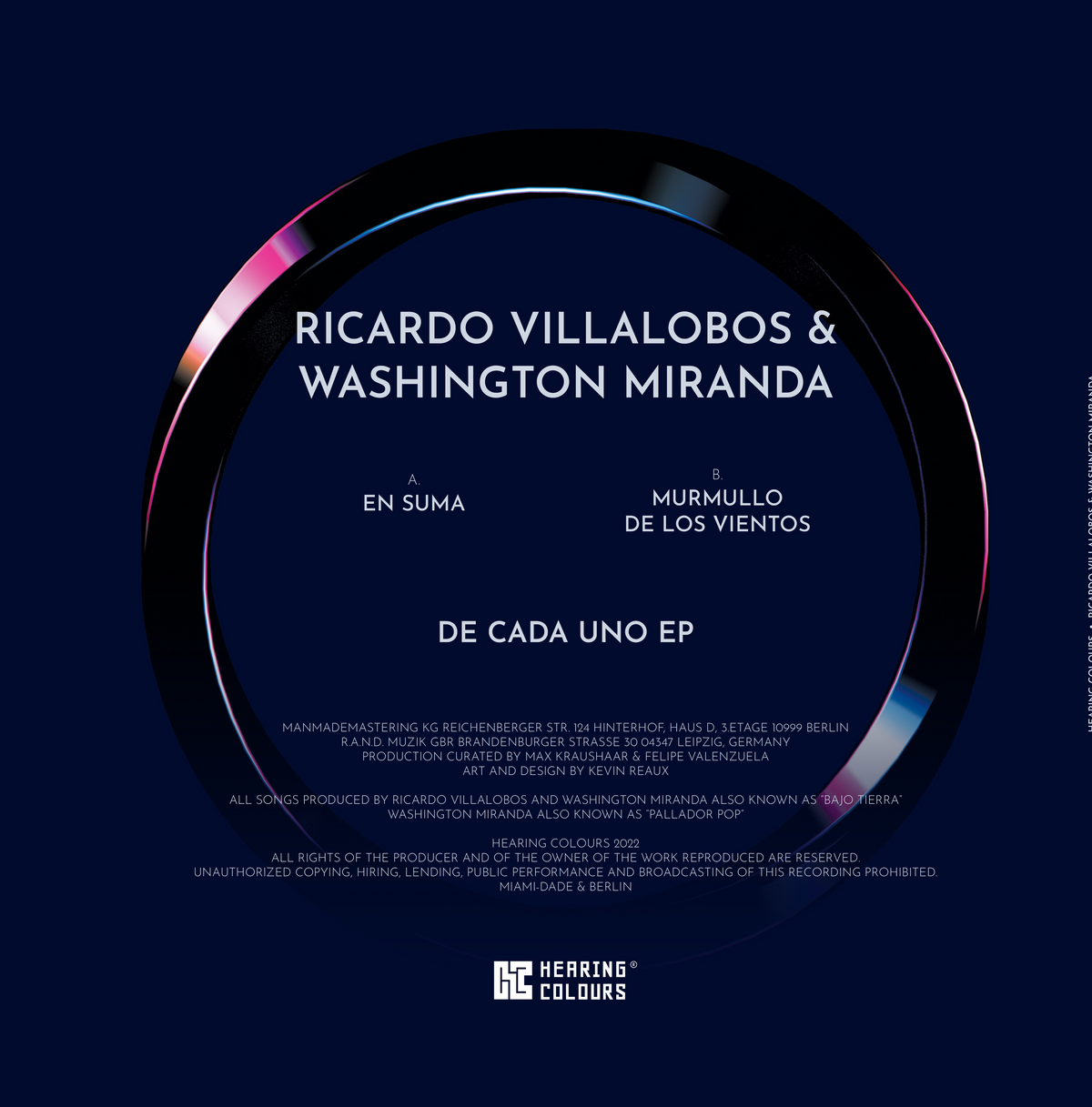 Ricardo Villalobos & Washington Miranda - De Cada Uno EP