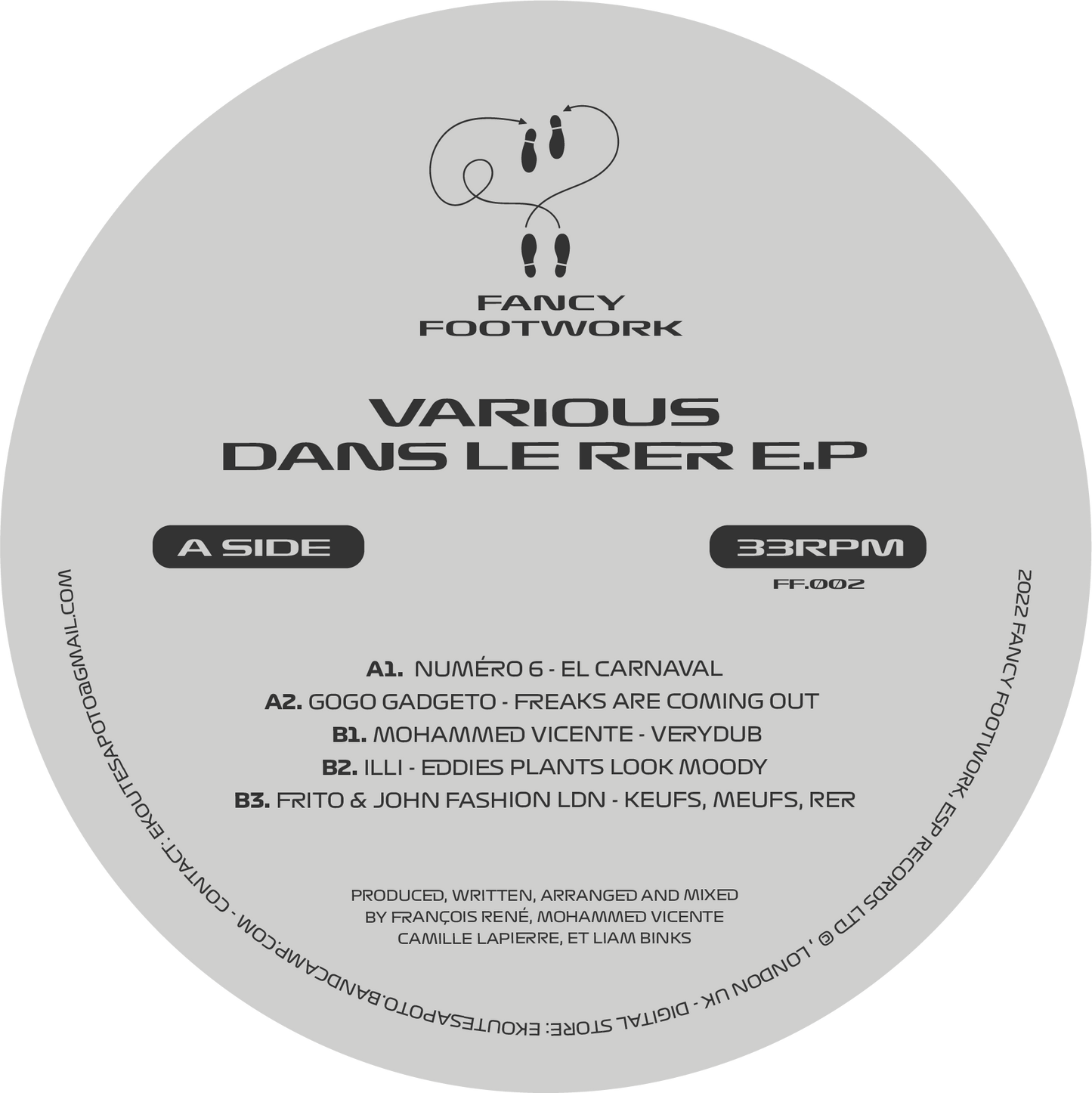 Various - Dans Le Rer EP ( PRE - ORDER )