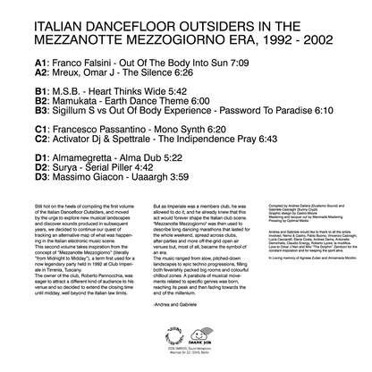 Various - Italian Dancefloor Outsiders in the Mezzanotte Mezzogiorno Era, 1992 - 2002
